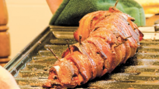 Sweet Bacon-Wrapped Pork Tenderloin